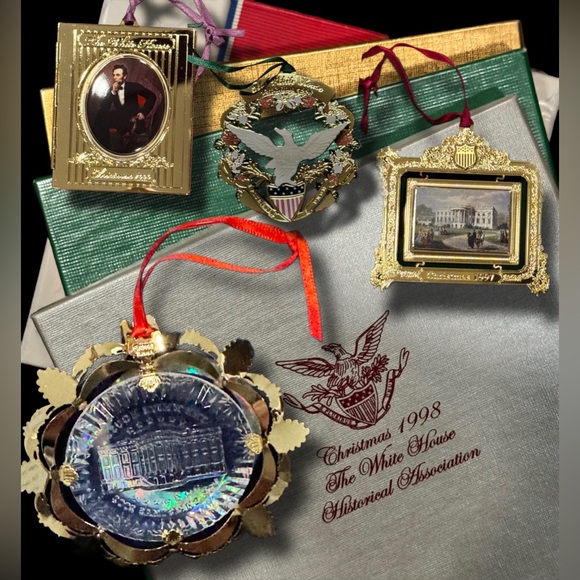 White House Historical Association Christmas Ornament Bundle (4)